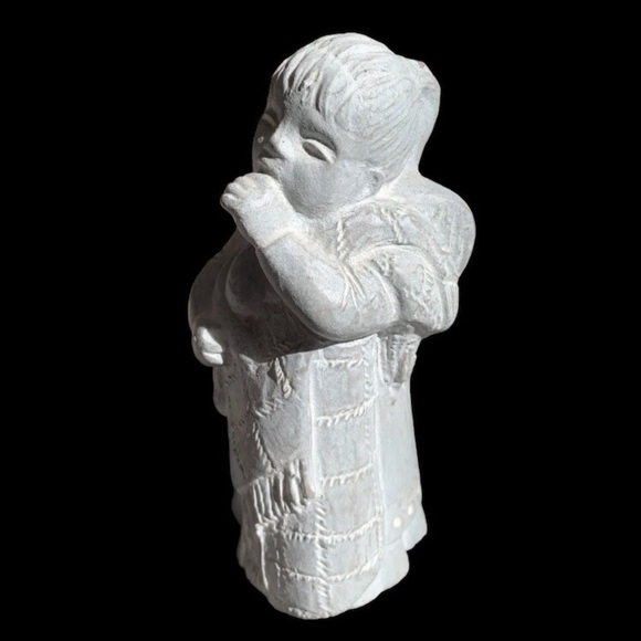 Isabel Bloom 1998 Angel Sculpture - Girl With Teddy Bear And Blanket - Vintage - Picture 2 of 5